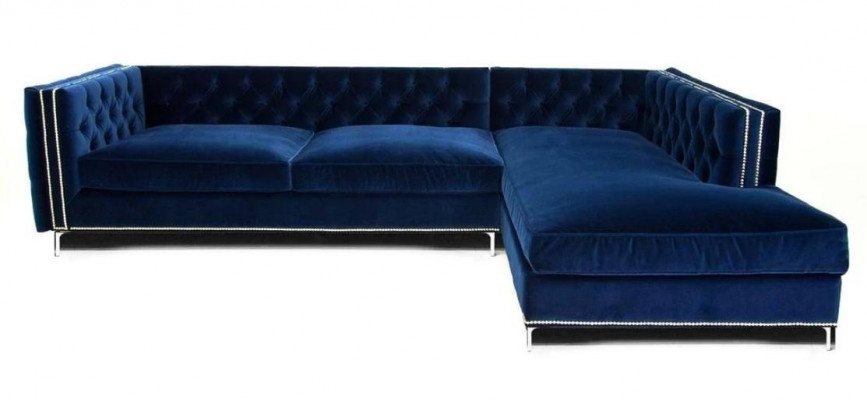 Ecksofa Blo Wunnlandschaft xxl Miwwelen Design Canapé Eckgarnitur Polster grouss Chesterfield