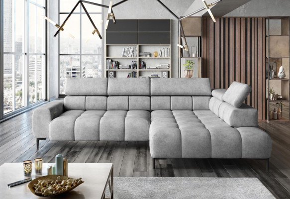 Eckcouch L-Form Canapé Wunnlandschaft Polster Multifunktion Design Modern Textil