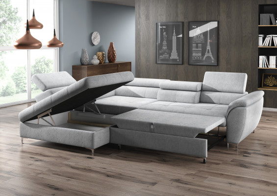 Eckcouch Schlofcouch Polster Eck Garnitur Betterfunktion Leder Sofa Neijor