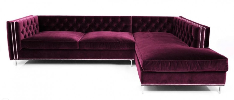 Ecksofa Blo Wunnlandschaft xxl Miwwelen Design Canapé Eckgarnitur Polster grouss Chesterfield