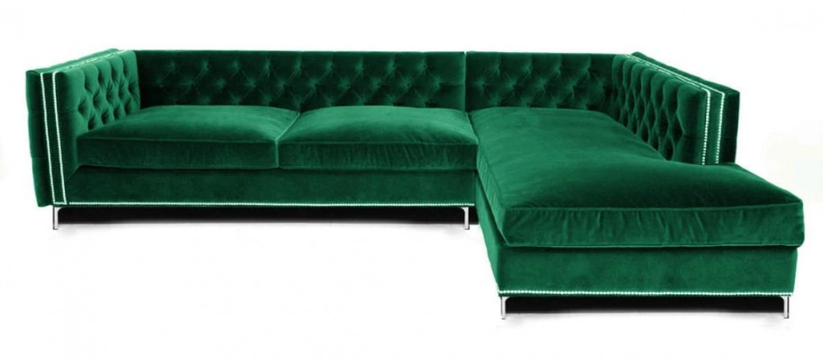 Ecksofa Blo Wunnlandschaft xxl Miwwelen Design Canapé Eckgarnitur Polster grouss Chesterfield