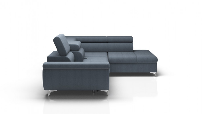Stoff L-Form Canapé Wunnlandschaft Ecksofa Garnitur Dekor Modern Design Canapé