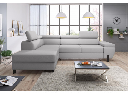 Wunnlandschaft Eck Polster Betterfunktioun Design Modern Eckecksofa L-Form Sofa Nei