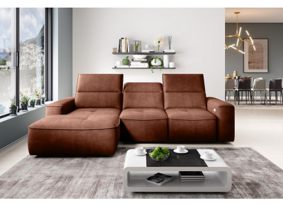 Wunnlandschaft Sofa Eck Design Modern Sofa Stoff Nei Braun Ecksofa L Form Couch