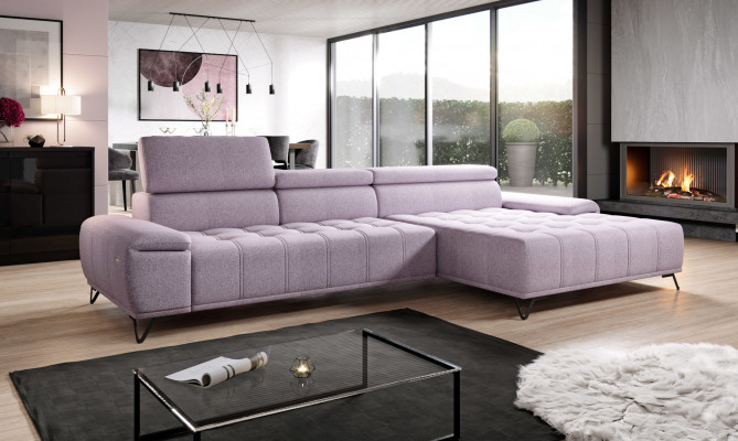 Eckcouch L-Form Sofa Couch Design Couchen Polster Stoff Modern Eck Nei