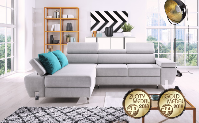 Stoff L-Form Couch Wunnlandschaft Ecksofa Garnitur Modern Dekor Design Sofa