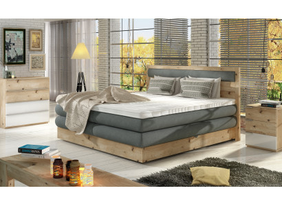 Luxus Boxspring Bett Betten Eichenmassivholz Polster Design Duebel Land Lieder.
