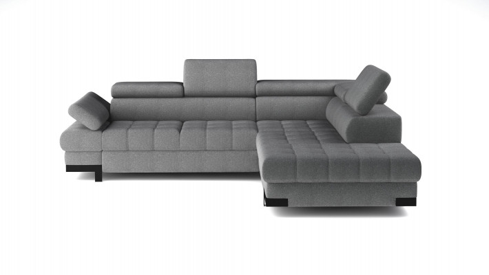 Gro L-Form Sofa Couch Polster Eck Wunnlandschaft Design Canapé Eckstoff Lieder