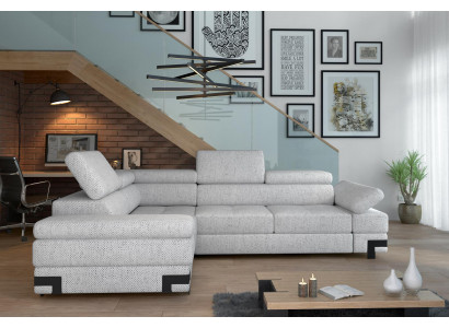 Eckcouch L-Form Sofa Wunnlandschaft Garnitur Design Modern Sofa Stoff Textil Nei
