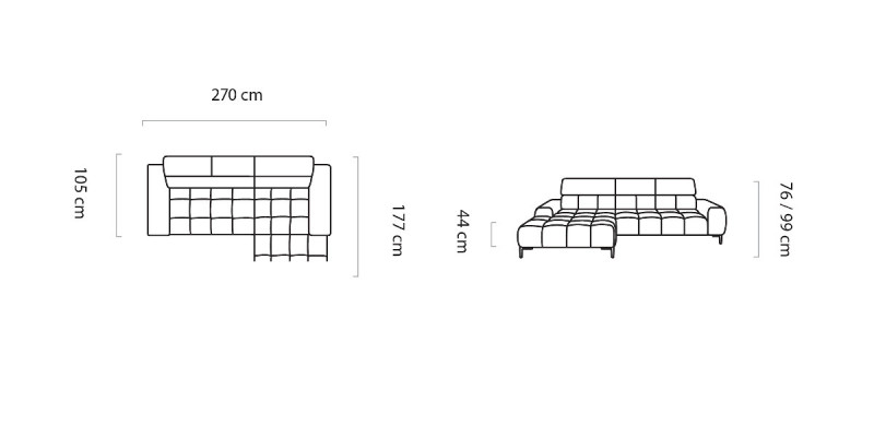 Këssen Schlofzof Textil Bettfunktioun Schlofzëmmer Design Eckzuch L-Form Zuch Canapé