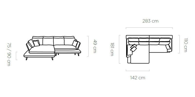 Eckcouch L Form Sofa Couch Polster Ecksofa Wunnlandschaft Textil Sofae Stoff nei