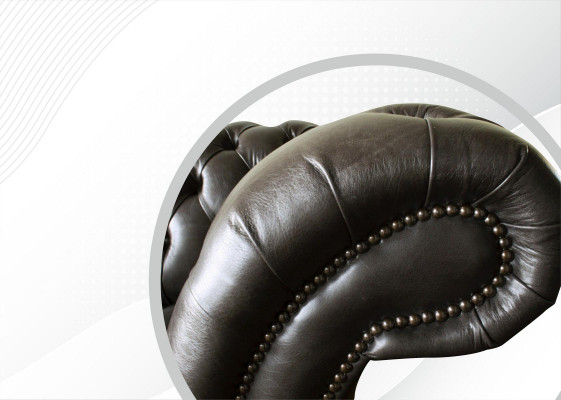 Chesterfield 3 Sëtzer Modern Design Couchen Ledersofa XXL Sëtzméiwwel Méiwwel Sofaen