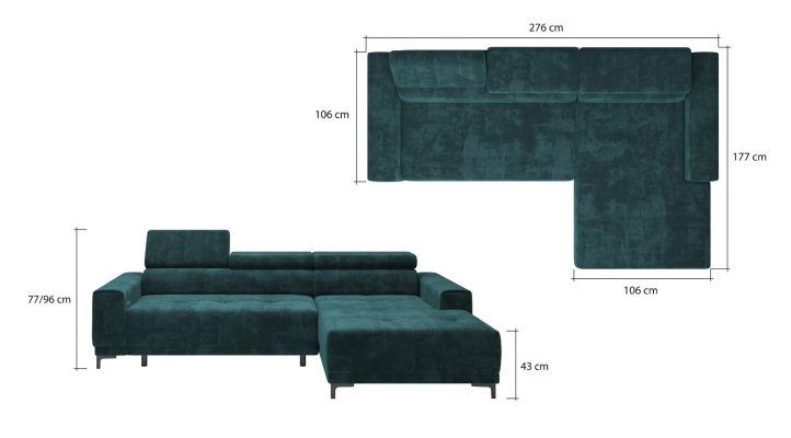 Designer Stoff L Form Canapé Wunnlandschaf Ecksofa Sofa Modern Design Sofa Stoff