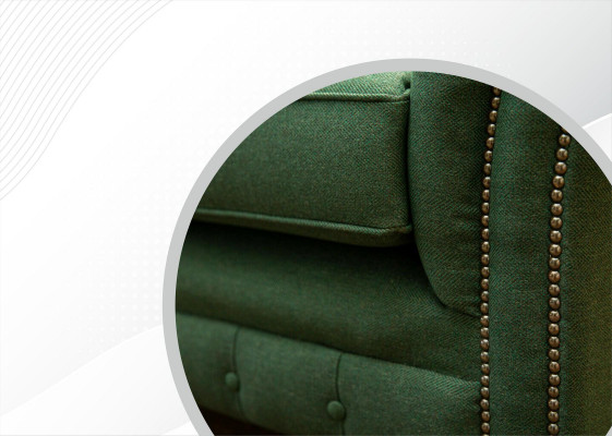 Chesterfield 4 Plaz Déifgréng Wunnzëmmer Design Couchen Sofa grouss Miwwelen Stoff