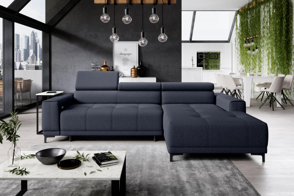 Eck Design Modern Sofa Canapéen Eckcanapé L-Form Stoff Couch Wunnlandschaft Canapéen