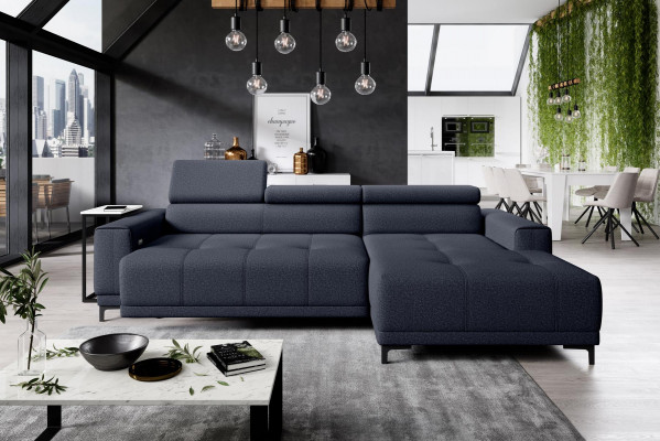 Eck Design Modern Sofa Canapéen Eckcanapé L-Form Stoff Couch Wunnlandschaft Canapéen