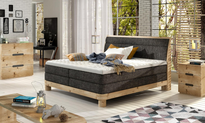 Modern Luxus Better Polster Lieder Textil Boxspringbett Schlofzëmmer Bett Nei
