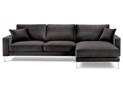 Schwaarze Samt Ecksofa Stoff Wunnzëmmer Design Couchen Polstersofa Sofas Nei
