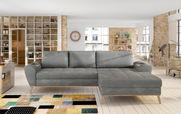 Bettfunktioun Wunnlandschaft Schlofsbéisch Eckbéisch Canapé L-Form Béisch Designer