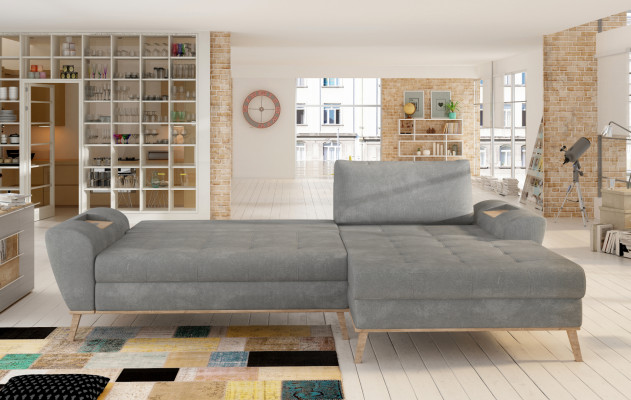 Bettfunktioun Wunnlandschaft Schlofsbéisch Eckbéisch Canapé L-Form Béisch Designer