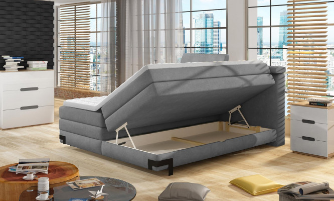 Designer Bett Schlofkummer Better Textil Hotel Luxus Polster BoxsprangbettMiwwelen
