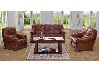 Canapé Schlofcanapé Designer 3 Plazen Canapé mat Bettfunktioun Garnitur Couch Ledercanapé