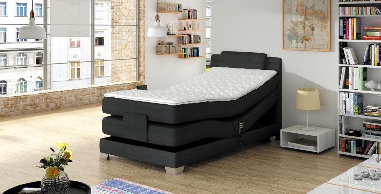 Boxspringbett Design Bett Topper Federkär Polsterbett 100 x 200 cm Elektrësch
