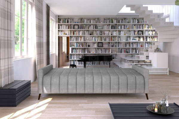Dreesëtzsofa Polster Design Canapé Modern 3-Sëtz Sofas Zëmmer Miwwelen Giel