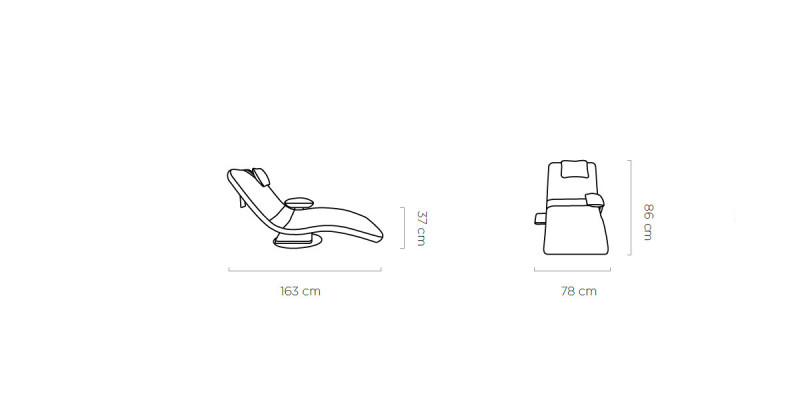 Chaiselongue Longchair Lounge Relaxliege Fotel Canapé Canapé Ligen Chaise Textil