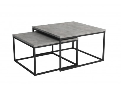 Edelstahl Design Bäistelltische Couchdësch Sofa Wunnzëmmer 2x Set