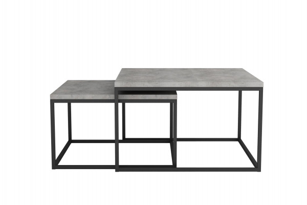 Edelstahl Design Bäistelltische Couchdësch Sofa Wunnzëmmer 2x Set