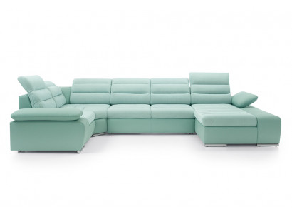Ecksofa U Form Sofa Canapé Design Canapé Polstersëtz Stoff Modern Eck