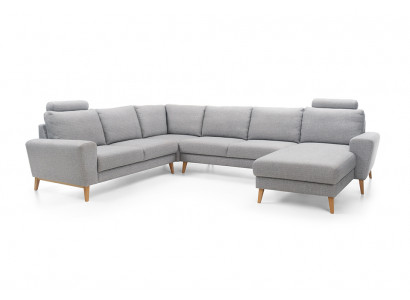 Ecksofa U-Form Schloffunktion Wunnlandschaft Sofa Canapéen Canapéen Eckcanapé