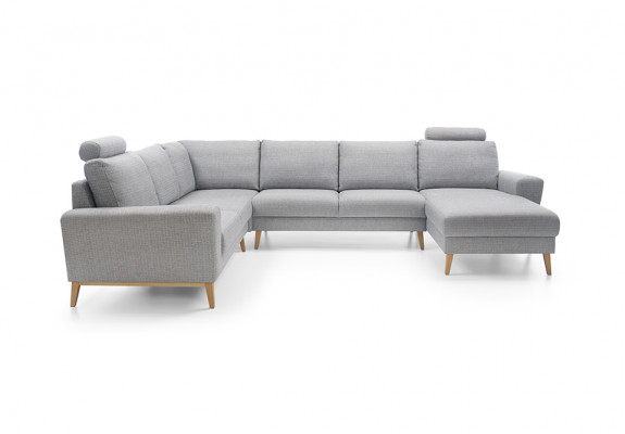 Ecksofa U-Form Schloffunktion Wunnlandschaft Sofa Canapéen Canapéen Eckcanapé