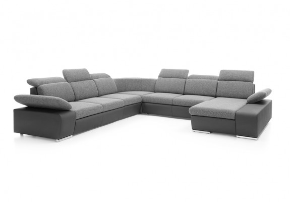 Ecksofa U-Form Eckcouch mat Schloffunktion Ecksofa Wunnlandschaft Sofa Couch Nei