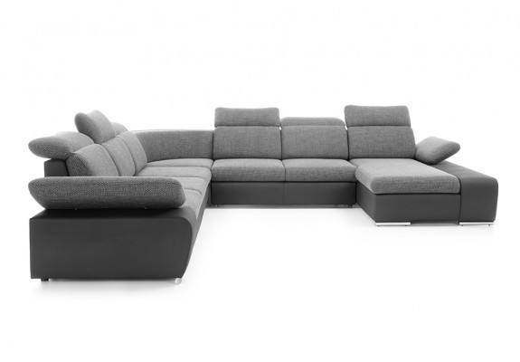 Ecksofa U-Form Eckcouch mat Schloffunktion Ecksofa Wunnlandschaft Sofa Couch Nei