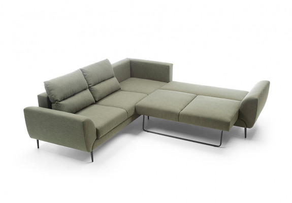 Wénkelcouch Eckcouch mat Schlooffunktion Canapé Wunnlandschaft Sofa Sofaen