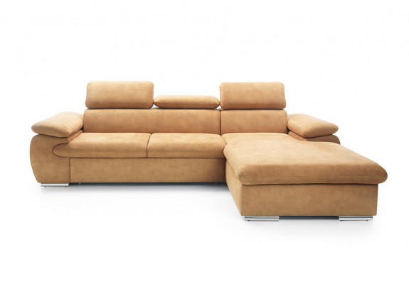 Ecksofa L-Form Schlofstull Ecksofa Eckcouch Bettkësch Sofa Wunnlandschaft Nei