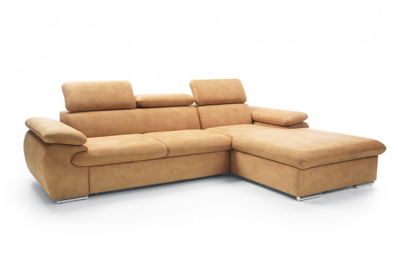 Ecksofa L-Form Schlofstull Ecksofa Eckcouch Bettkësch Sofa Wunnlandschaft Nei