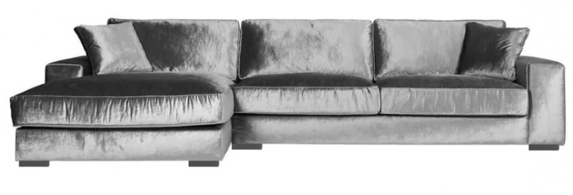 Italienesche Stil Miwwelen Ecksofa Stoff Wunnzëmmer Design Couchen Polstersofaen