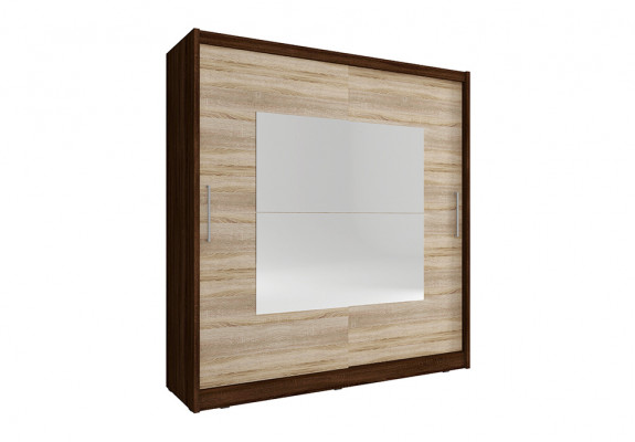 Multifunktiounsschaf 200cm Ablagerungsregaler Kleederschaf Garde-robe