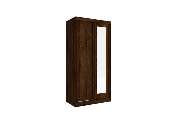 Design Kleederschaf Schiebetüren Holzbuedem Schwiefdieren Kleederschaf 100cm