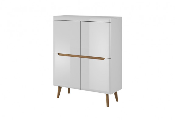 Modern Holz Kommode Sideboard Kommoden 107cm XXL Low Boards
