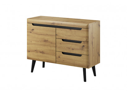 Modern Holz Kommode 107cm Säitestéck XXL Niddereg Boards Wunnzëmmer Schaf Kommoden