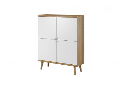 Modern Holzkummer 107cm XXL Low Boards Wunnzëmmerkommode