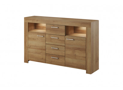 Modern Holz Kommode Sideboard Kommoden Wunnzëmmer Kasje 155cm