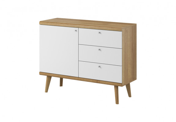 Modern hëlzent Kommode Sideboard 107cm XXL Low Boards