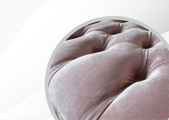 Chesterfield 3-Sëtzer Hellrout Kreativ Miwwel Neit Wunnzëmmer Modern Design Canapé