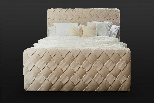 Luxus Better Modern Bettgestell 180x200 cm Design Schlofzëmmer Miwwelen Kappdeel
