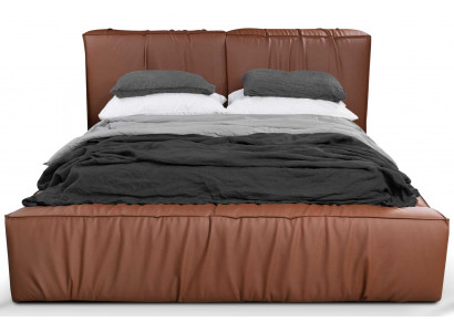 Better Hotel Kënschtleder 180x200cm Luxus Miwweldesign Polsterbett Bett